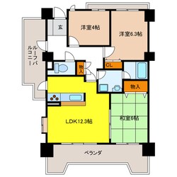 ライオンズマンション加納城東の物件間取画像